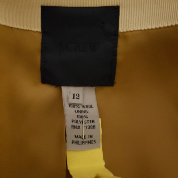 J. Crew Tan Wool Blazer Size 12 - Picture 7 of 7